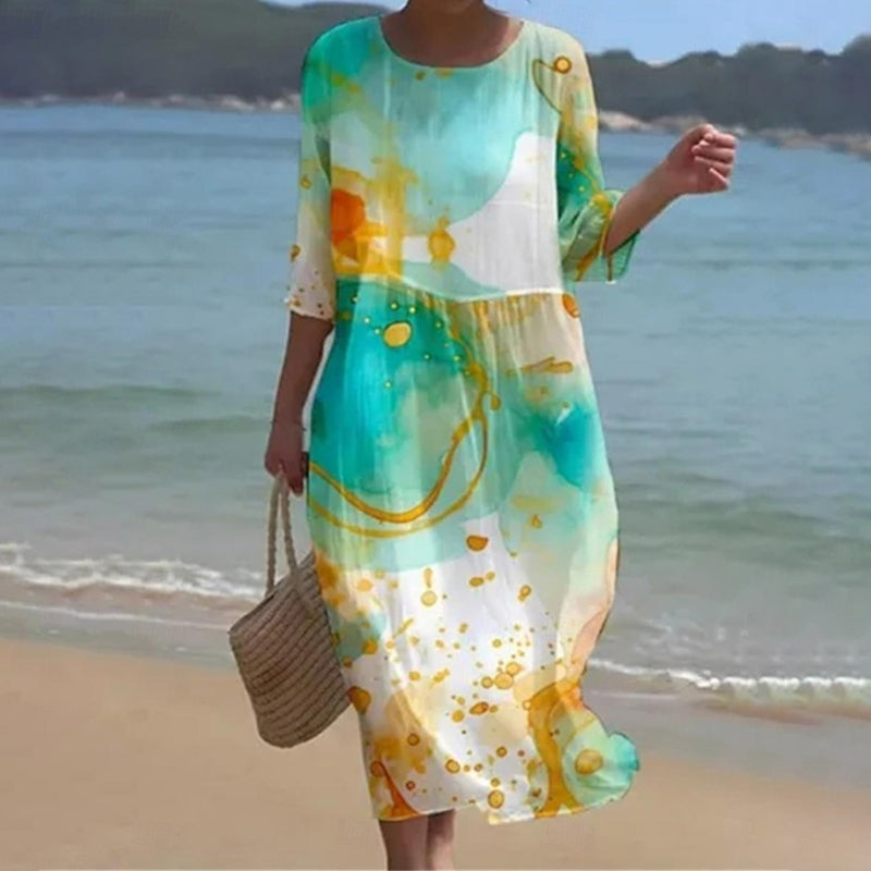 Elodie™ - Elegant Floral Dress