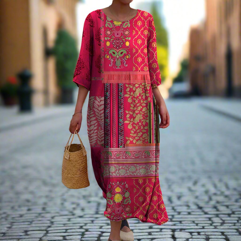 Marina - Flowy Ethnic Dress