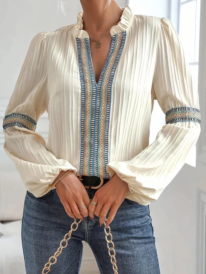 Harriet - Stunning V-Neck Blouse