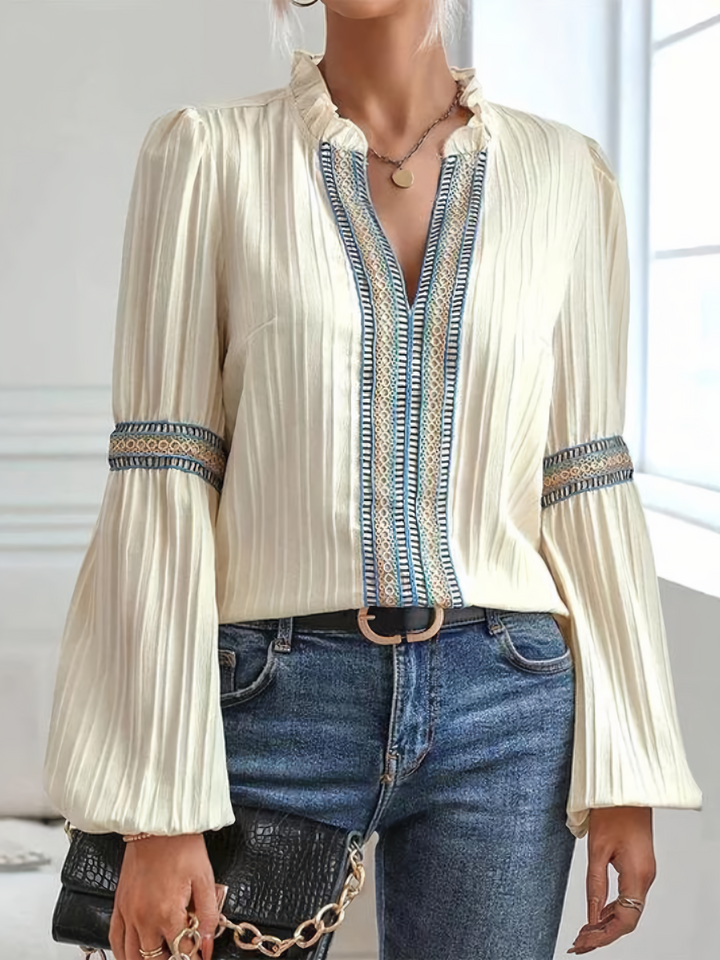 Harriet - Stunning V-Neck Blouse