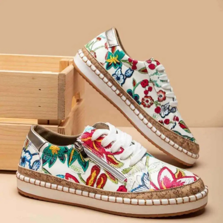 Lennox - Orthopaedic Floral Shoes