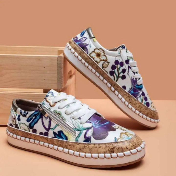 Lennox - Orthopaedic Floral Shoes