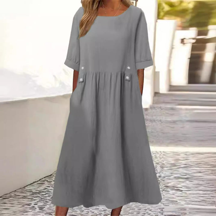 Claire™ - Summer Cotton-Linen Dress