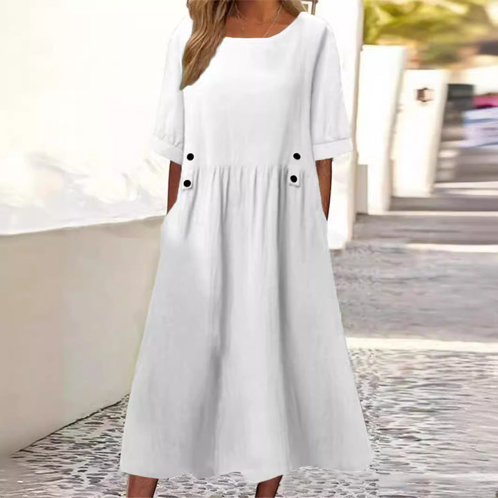 Claire™ - Summer Cotton-Linen Dress