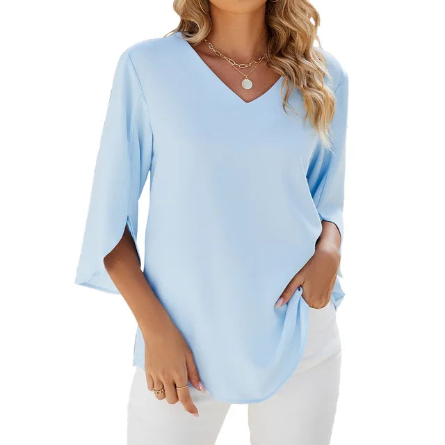 Felicity™ - Casual V-neck Blouse