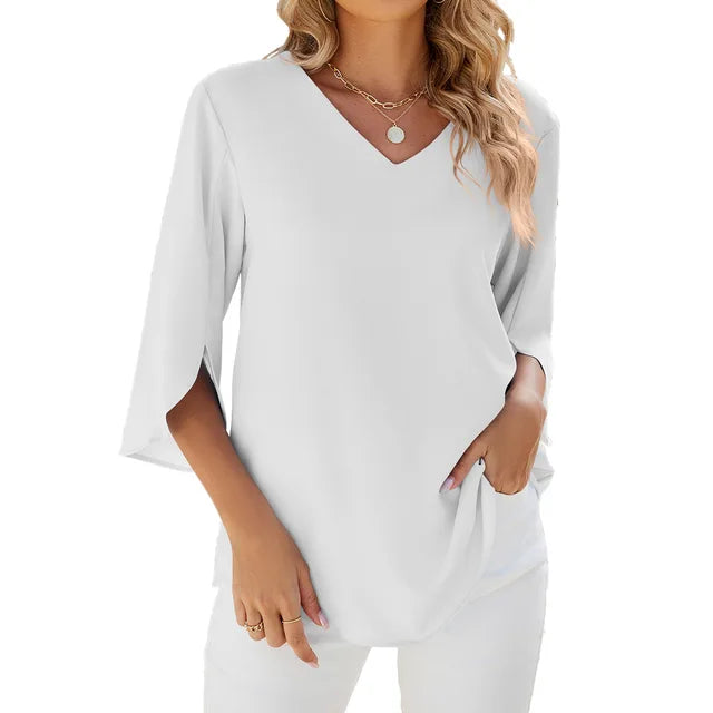 Felicity™ - Casual V-neck Blouse