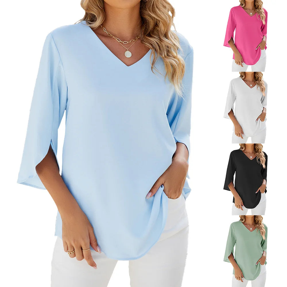 Felicity™ - Casual V-neck Blouse