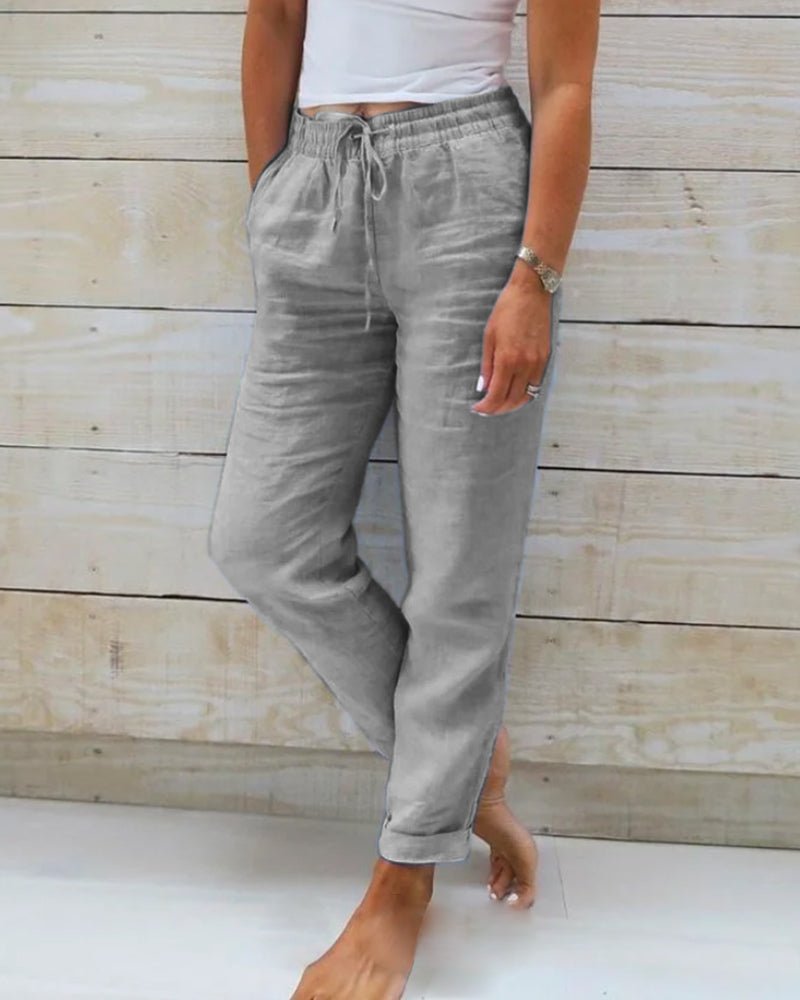 Elsa - Comfortable Casual Linen Pants